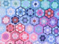 ravelry Vinnis Colours Colourful Crocheted Hexagon Blanket